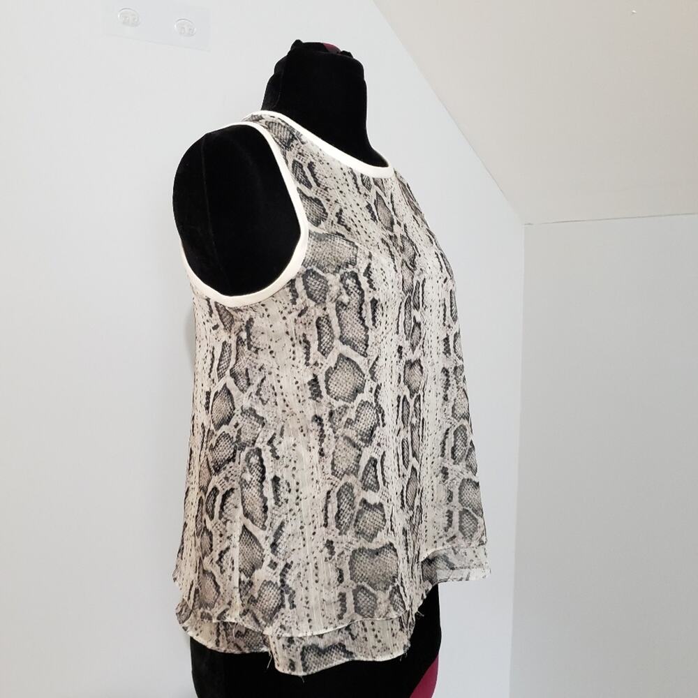 Generation Love Snakeskin Top Python Reptile Shee… - image 2